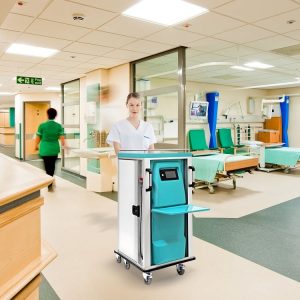 ترالی غذای بیمار ترولی غذا ترالی گرمخانه دار ترالی