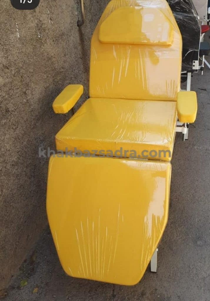 تخت زیبایی دستی زرد